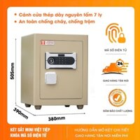 Két Sắt Điện Tử Nội Thất Bọc Da Sang Trọng KVTSC66-DT Két Sắt Siêu Cường Việt Tiệp (Giao Hàng Miễn Phí)