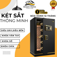 Két Sắt Điện Tử Thông Minh Cỡ Lớn, An Toàn,Chống Cháy, Bảo Mật,Tủ Két Sắt Vân Tay,Khóa Số, Khóa Cơ,Cảnh Báo Chống Trộm,