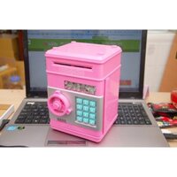 Két Sắt Đựng Tiền Mini Thông Minh (Hồng)