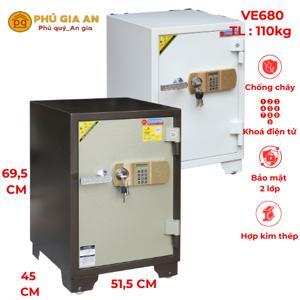 Két sắt gia đình khóa điện tử Adelbank VE680