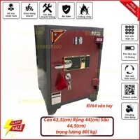 két sắt gia đình khóa vân tay KV64