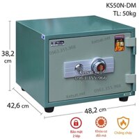 Két sắt Hòa phát The One khóa cơ đổi mã KS50N-DM