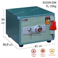 Két sắt Hòa phát The One khóa cơ đổi mã KS35N-DM