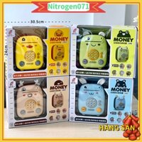 Két sắt mini cho bé, đồ chơi két sắt cho bé điện tử, lợn đựng tiền cho bé - Mini Có Nhạc Và Đèn Nhận Diện Vân Tay - Nitrogen071