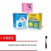 Két Sắt Mini Đồ Chơi Thông Minh Cho Bé + Tặng Kèm Dụng Cụ Đánh Kem Nền Siêu Mịn Cho Mẹ