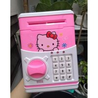 Két sắt mini hoạt hình cho bé Kitty - két điện tử ATM thông minh Doraemon Minion tiết kiệm tiền có mật mã 4 số