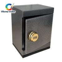 Két sắt mini ống heo  màu đen khóa số để tiền tiết kiệm Charmi Color - XSDN03 NHỎ 20 x12x15 cm