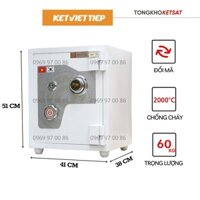 Két Sắt Mini Siêu Cường Việt Tiệp KVTSC166 Khoá Cơ Chính Hãng Đổi Mã Chống Cháy Nhỏ Gọn An Toàn