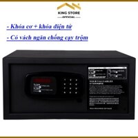 Két Sắt Mini Thông Minh Khóa Điện Tử Kích Thước 42 x 37 x 20, Két Để Khách Sạn, Văn Phòng Siêu Bảo Mật - KING STORE