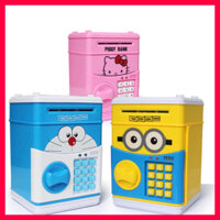 KÉT SẮT MINI THÔNG MINH MỞ BẰNG MÃ KHÓA CHO BÉ - ỐNG HEO TIẾT KIỆM DÀNH CHO BÉ VỚI THIẾT KẾ NHÂN VẬT HOẠT HÌNH ĐÁNG YÊU