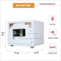 Két Sắt Mini Vân Tay Chống Cháy 🎁CHÍNH HÃNG🎁 Két Sắt Việt Tiệp K68BLN-VT (Freeship Toàn Quốc)