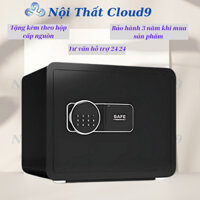 Két sắt mini vân tay + khóa số tiện lợi thông minh, đa năng, nhỏ gọn và an toàn