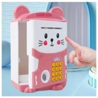 Két Sắt Mini Vân Tay Made Hình Mèo Cực Cute Cho Bé