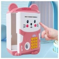 Két Sắt Mini Vân Tay Made Hình Mèo Cực Cute Cho Bé