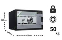 Két sắt nhỏ, mini cao cấp khóa cơ chống cháy, chống đập thân ngang 50kg - Két sắt gia đình - Sản phẩm -Két sắt Á Châu