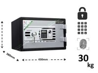 Két sắt nhỏ, mini chất lượng cao khóa vân tay chống cháy, chống đập thân ngang 50kg - Két sắt gia đình - Sản phẩm -Két sắt Á Châu