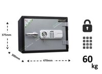 Két sắt nhỏ, mini khóa điện tử giá rẻ tay cầm thân ngang 50kg - Két sắt gia đình - Sản phẩm -Két sắt Á Châu