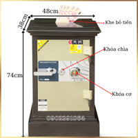 Két sắt thả tiền công đức trusafe KN90KC khoét nóc