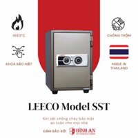 Két sắt Thái Lan LEECO SST Nặng 53kg, Cao 51cm, Dạng Đứng, Chịu Nhiệt Độ 1050 Độ C Trong 120 Phút - Hàng Chính Hãng  - Khóa cơ khóa xoay