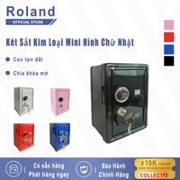 Két sắt tiết kiệm mini,Két sắt tiết kiệm mini cao cấp, Size 18x10x12cm,Két sắt ống heo tiết kiệm có khóa mini