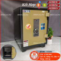 Két Sắt Vân Tay Điện Tử BN88 – VT, Đen Vàng, Bảng Dọc, Việt Tiệp, Nặng 100kg, Két Sắt Bắc Giang, Két Sắt Việt Tiệp Bắc Giang.