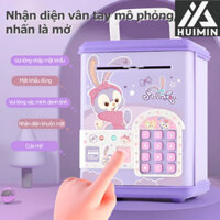 Két sắt vân tay mini thông minh cho bé, Cuộn tiền tự động Hộp Đựng Tiền Tiết, Mở khóa mật khẩu