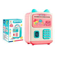 Két sắt vân tay mini thông minh cho bé - đồ chơi két sắt cho bé tai thỏ