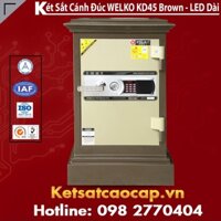 Két Văn Phòng Hàn Quốc WELKO KD45 Brown - LED Dài