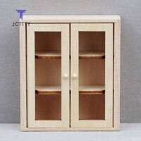 Ketchup 1: 12 Nhà Búp Bê Thu Nhỏ Cửa Đôi Tủ Sách Giá Để Đồ Mini Gỗ Treo Tường Kệ Trưng Bày Đồ Nội Thất Mô Hình Đồ Chơi Đẹp