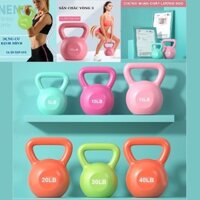 KETTLEBELL - Tạ Bình Vôi 5LB-10LB-15LB-20LB,Tạ Ấm,Tạ Quai Xách, Tạ Chuông Tập Gym Tập Mông Gym
