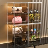 KETU69 Hộp mica hộp nhựa trong suốt đựng giày túi xách mỹ phẩm trưng bày mô hình búp bê