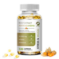 Kexinsh Ashwagandha Viên 2500mg Chất chống oxy hóa Giảm béo Giảm căng thẳng Cải thiện giấc ngủ Tăng cường miễn dịch Ashwagandha Extract Viên nang