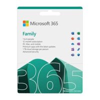 [KEY GIA HẠN hoặc MUA MỚI - Ứng dụng có AI*] Phần mềm Microsoft 365 Family (Tối đa 6 người) | 12 tháng | 1 TB OneDrive / người / 5 thiết bị (EP2-36878)