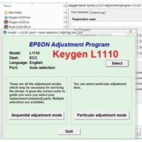 key reset máy in epson L1110 lỗi nháy 2 đèn, Reset Epson L1110 couter tràn bộ đếm