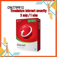 key Trend Micro Internet Security 3 User 1 Year - hàng chính hãng