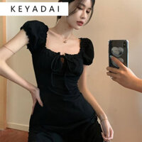 KEYADAI váy Đầm váy nữ body đầm Thể thao Popular Cổ điển Vintage WLQ24302VK 21Z240519