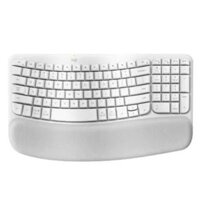 (KEYBOARD) LOGITECH WAVE KEYS ERGONOMIC WIRELESS/BLUETOOTH/TRẮNG (OFF-WHITE)