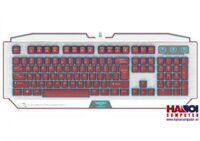 Keyboard Newmen GM100 Gaming Trắng / Đỏ - Led 7 mầu