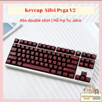Keycap Aifei Pyga Red V2 / Vior V1 cho bàn phím cơ giá rẻ.Bản mới có space 7u