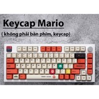 Keycap bàn phím Mario đỏ với chất liệu PBT profile Cherry dành cho các dòng bàn phím cơ 126 phím