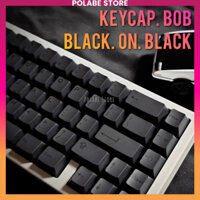 Keycap Black On Black BoB Cherry Profile PBT Dyesub bàn phím cơ Polabe Store Keycap Aifei Full Đen