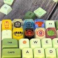 keycap các biểu tượng trong Marvel từ keo epoxy resin sẵn nhiều phân loại, phù hợp với các phím 1u(ESC, F1, F2,...)