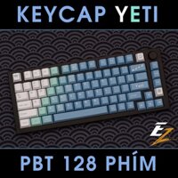 Keycap Cho Bàn Phím Cơ Yeti Blue Thick PBT Cherry Profile 126 Phím