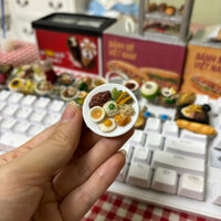Keycap đồ ăn Việt Nam đất sét cơm tấm