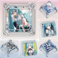 Keycap hình chữ thập wooting hoạt hình Hatsune Miku, một Keycap trong suốt Bàn Phím Cơ cá tính