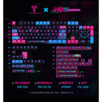Keycap JINX LOL PBT+PC xuyên led