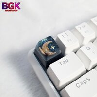 Keycap Lẻ hình mặt trăng khuyết crescent moon SA profile ( keycap resin độc lạ )( Keycap Artisan )