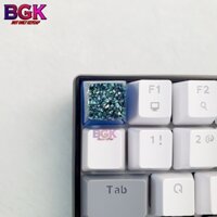 Keycap Lẻ Tinh Thể Xanh Dương Dark Blue Crystal Keycap SA profile ( keycap resin độc lạ )( Keycap Artisan )