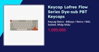 Keycap Lofree Flow Series Dye-sub PBT Keycaps (Keycap Retro - 84keys - Retro - Mới, Sealed, Nhập khẩu)