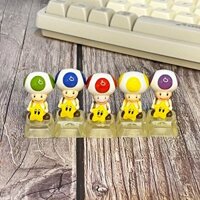 Keycap người nấm Toad trong game Mario 1u(ESC, F1,...) nhiều màu sắc từ keo epoxy resin